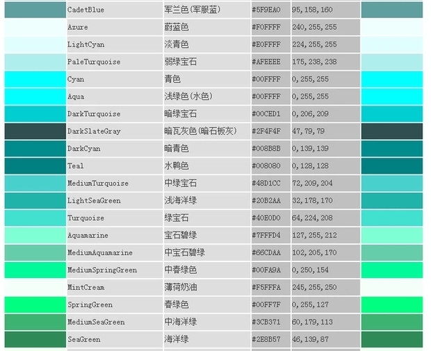 html颜色代码表大全-第5张图片-iT日记 -  ITDiary