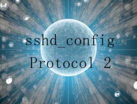 在【sshd_config】文件中添加或修改Protocol 2